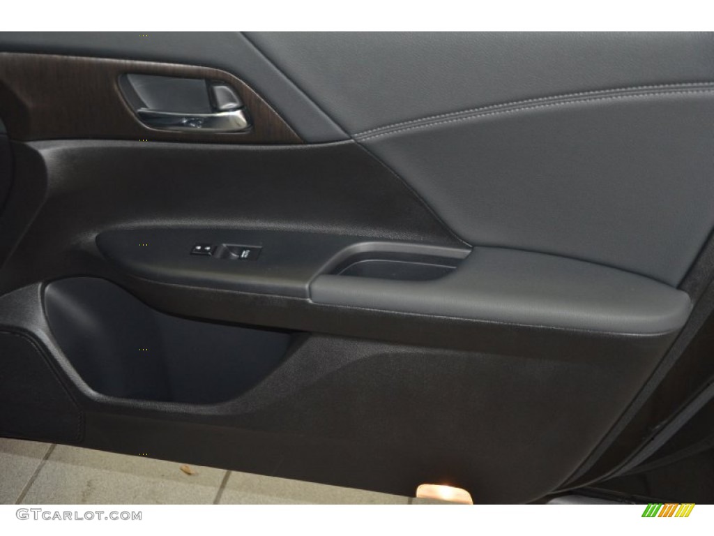 2014 Accord EX-L V6 Sedan - Crystal Black Pearl / Black photo #34