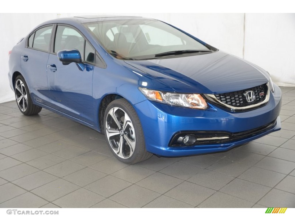 Dyno Blue Pearl 2014 Honda Civic Si Sedan Exterior Photo #93408368