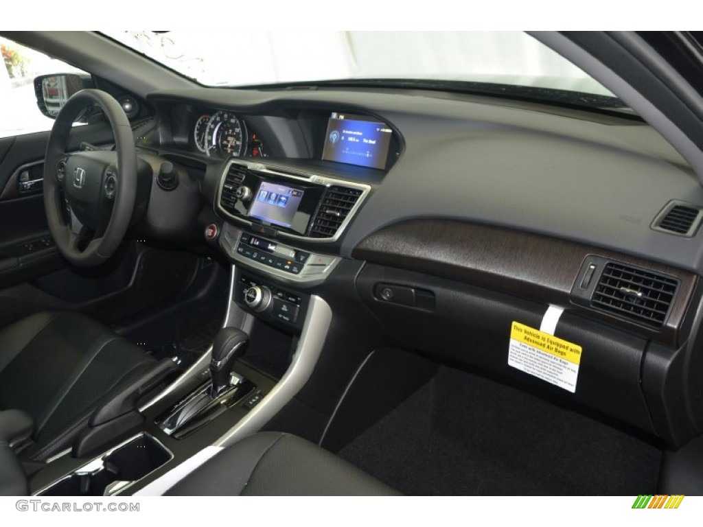 2014 Accord EX-L V6 Sedan - Crystal Black Pearl / Black photo #35