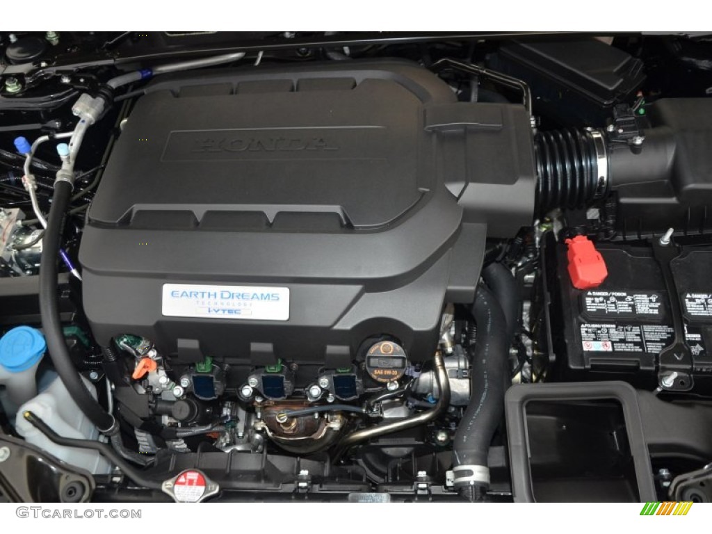 2014 Accord EX-L V6 Sedan - Crystal Black Pearl / Black photo #36
