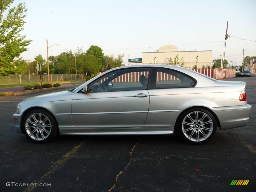 2006 3 Series 330i Coupe - Titanium Silver Metallic / Black photo #10