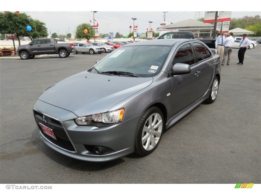 2013 Lancer GT - Mercury Gray Pearl / Black photo #3