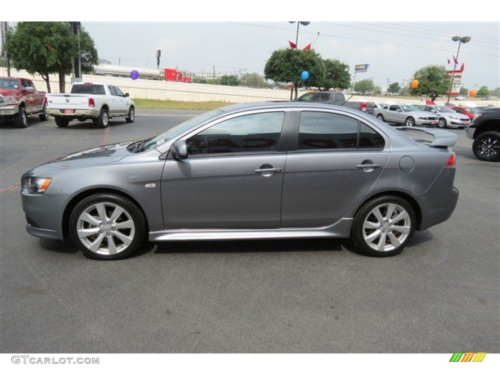 2013 Lancer GT - Mercury Gray Pearl / Black photo #4