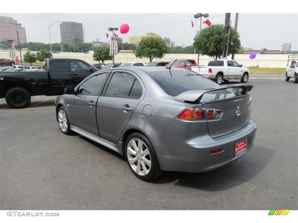 2013 Lancer GT - Mercury Gray Pearl / Black photo #5