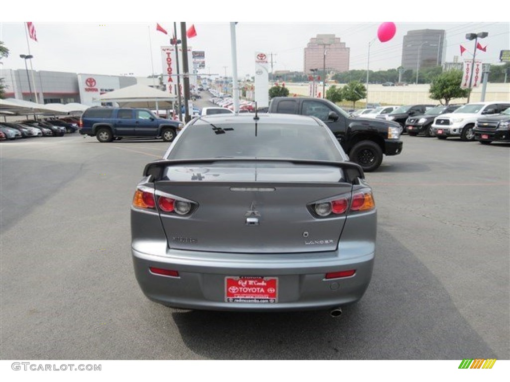 2013 Lancer GT - Mercury Gray Pearl / Black photo #6