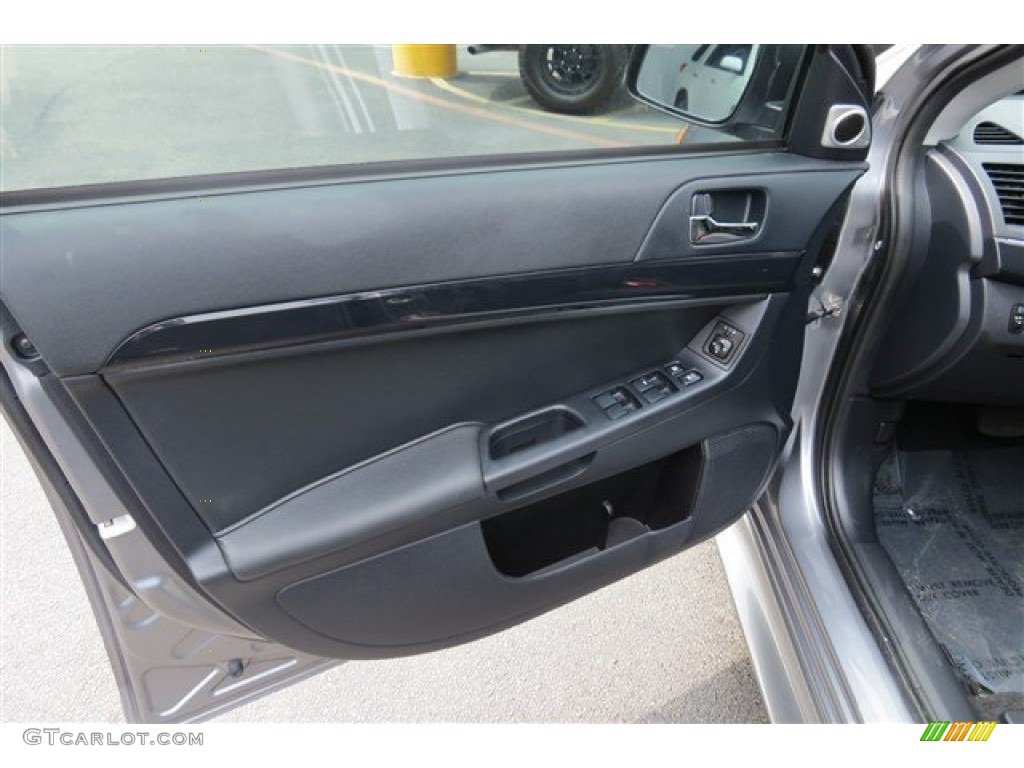 2013 Lancer GT - Mercury Gray Pearl / Black photo #10