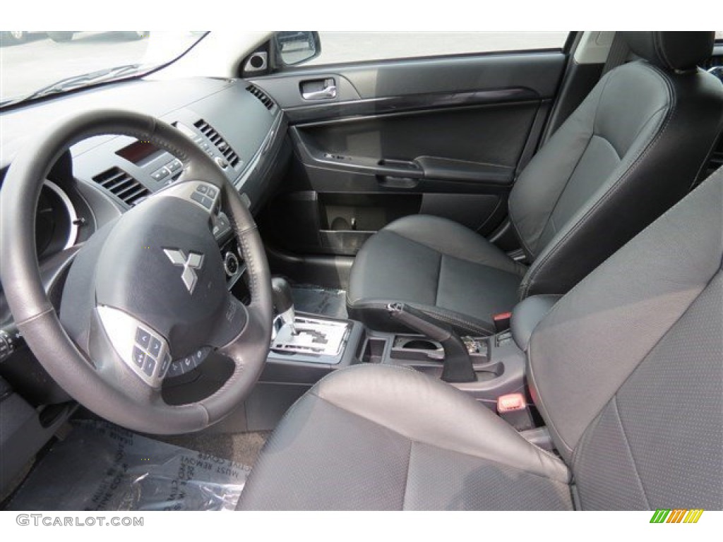 2013 Lancer GT - Mercury Gray Pearl / Black photo #11