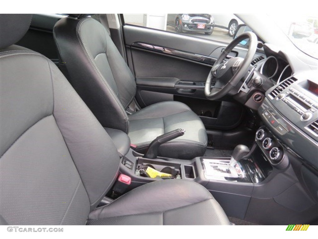 2013 Lancer GT - Mercury Gray Pearl / Black photo #13