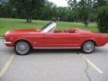 Red 1965 Ford Mustang Convertible