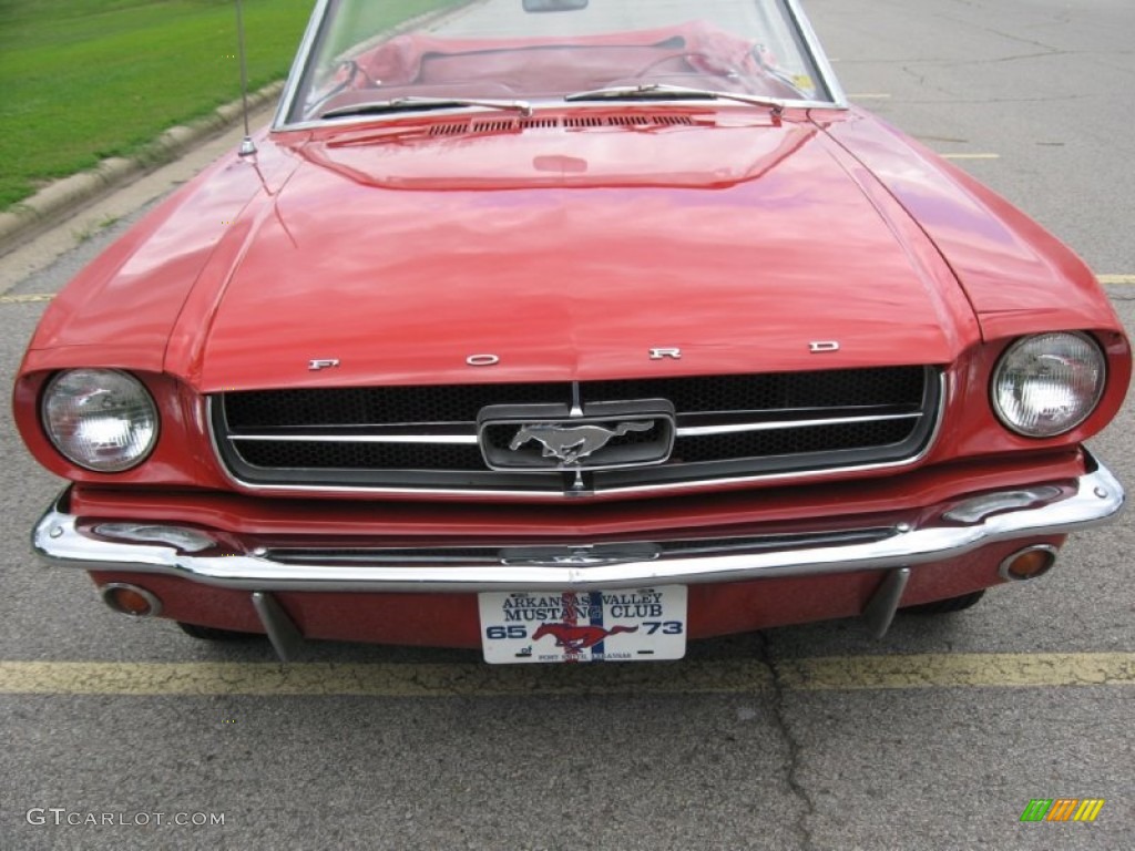 1965 Mustang Convertible - Red / Red photo #4