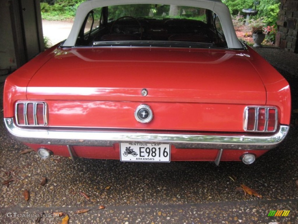 1965 Mustang Convertible - Red / Red photo #5