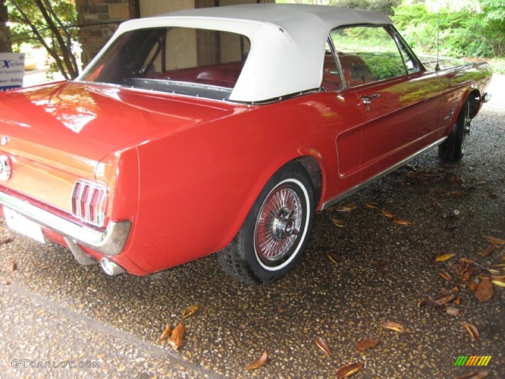 1965 Mustang Convertible - Red / Red photo #6