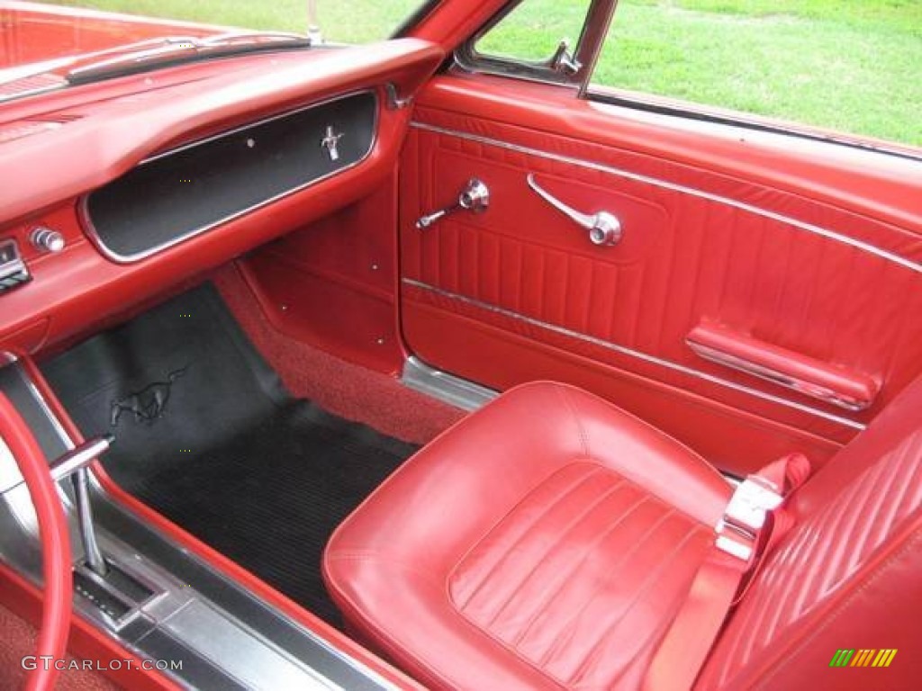1965 Mustang Convertible - Red / Red photo #10