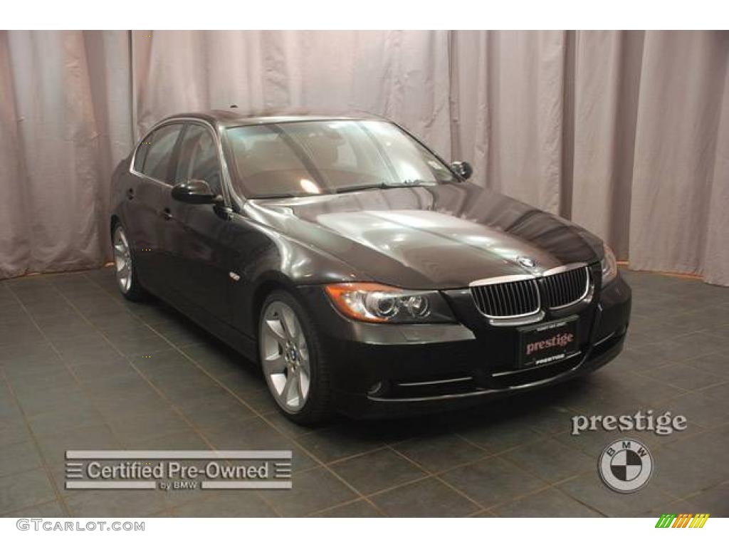 2007 3 Series 335i Sedan - Jet Black / Black photo #7