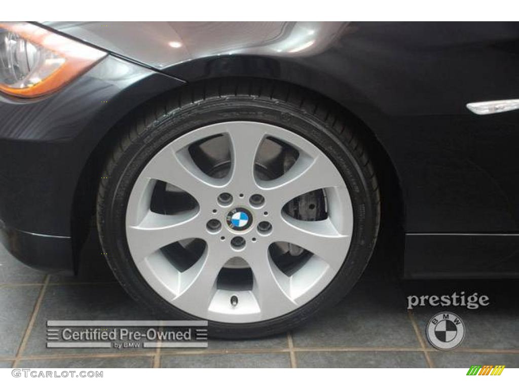 2007 3 Series 335i Sedan - Jet Black / Black photo #8
