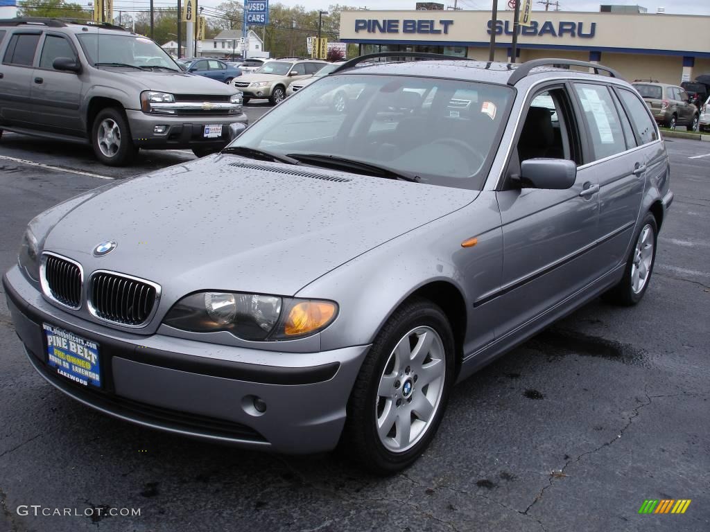2004 3 Series 325xi Wagon - Silver Grey Metallic / Black photo #1