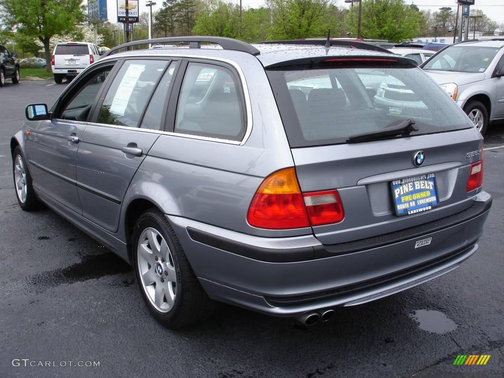 2004 3 Series 325xi Wagon - Silver Grey Metallic / Black photo #5