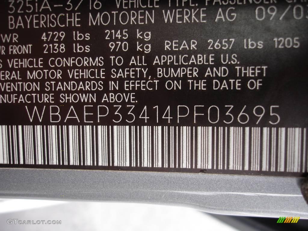 2004 3 Series 325xi Wagon - Silver Grey Metallic / Black photo #15