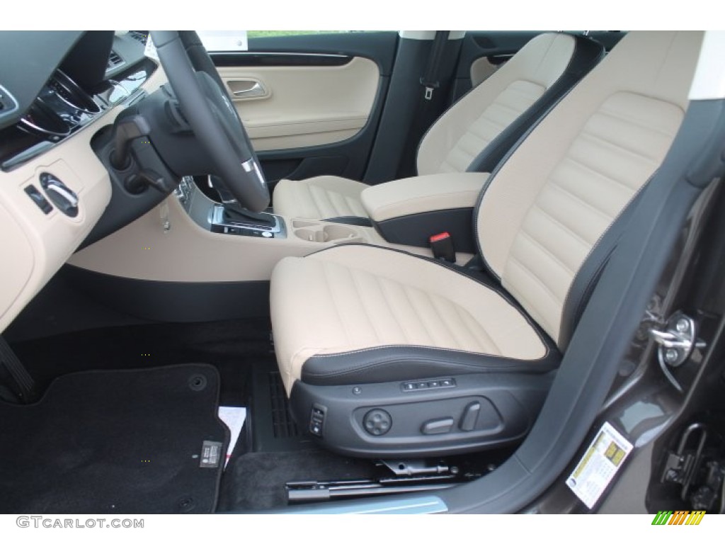 Desert Beige/Black Interior 2014 Volkswagen CC V6 Executive 4Motion Photo #93414218