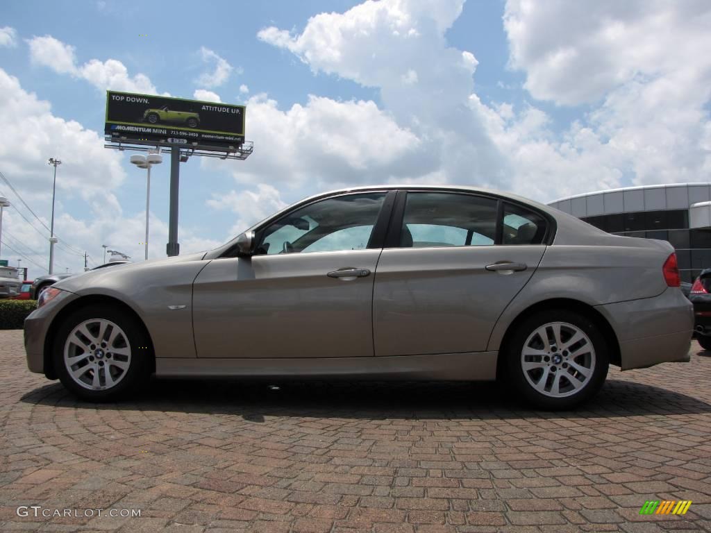 2007 3 Series 328i Sedan - Platinum Bronze Metallic / Beige photo #2