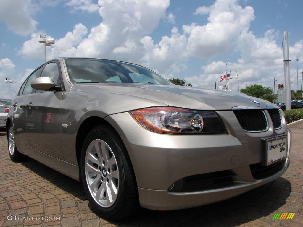2007 3 Series 328i Sedan - Platinum Bronze Metallic / Beige photo #7