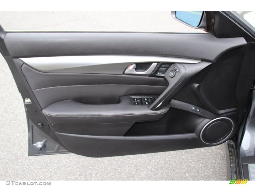 2010 Acura TL 3.7 SH-AWD Technology Ebony Door Panel Photo #93415193