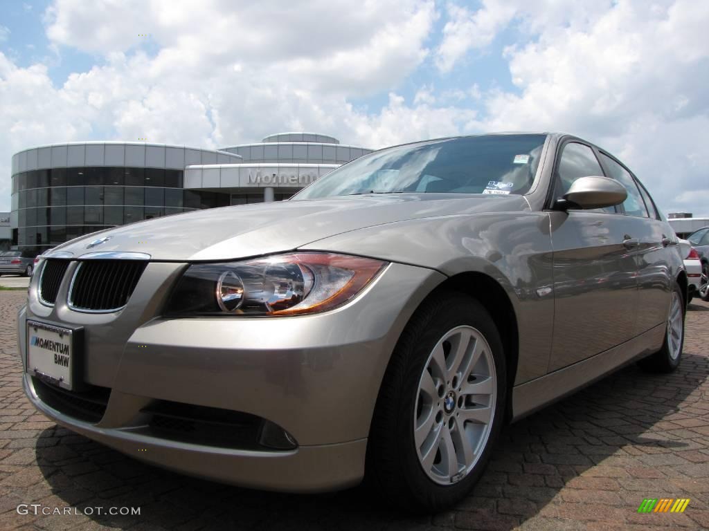 2007 3 Series 328i Sedan - Platinum Bronze Metallic / Beige photo #9