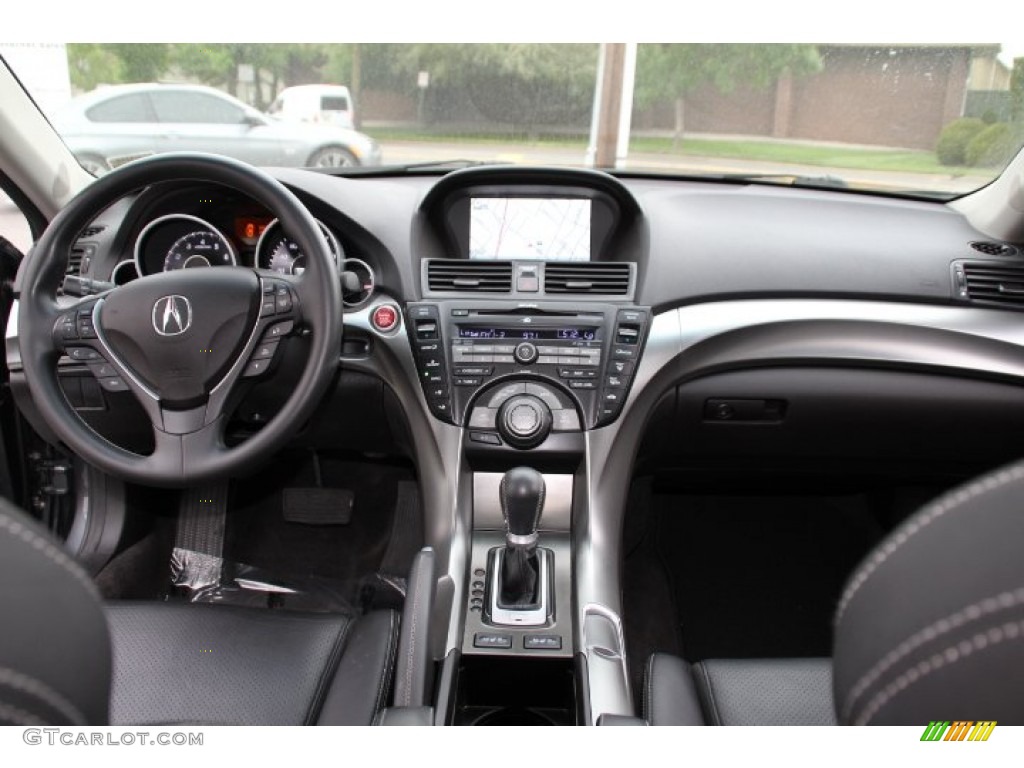 2010 Acura TL 3.7 SH-AWD Technology Ebony Dashboard Photo #93415286
