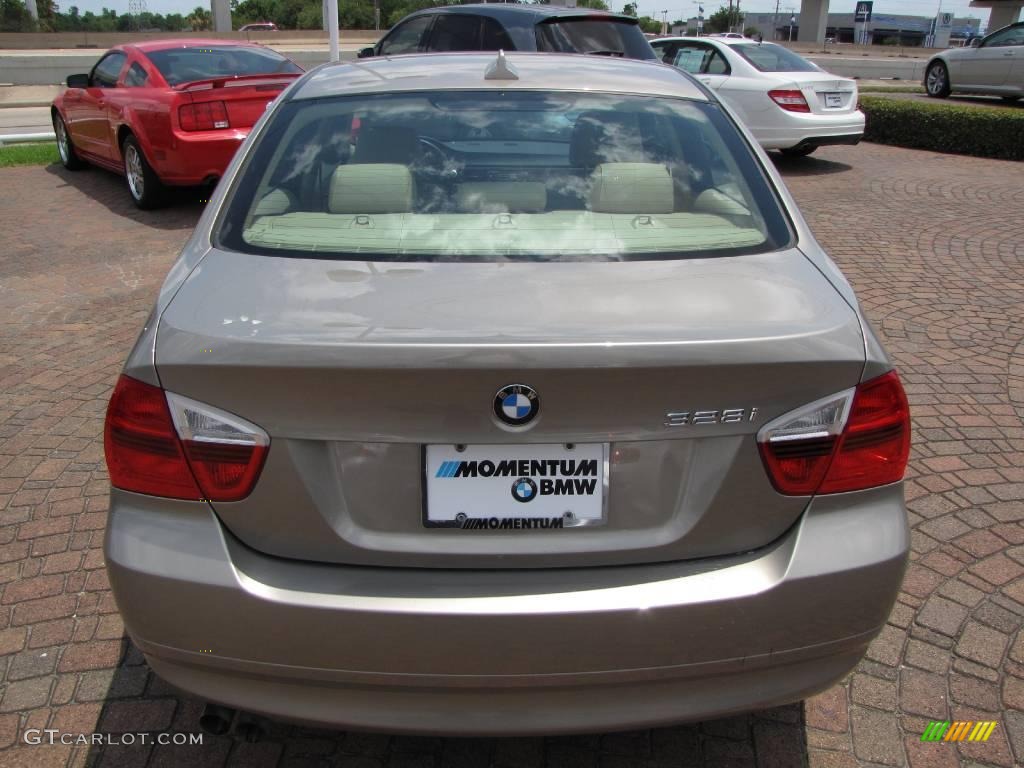 2007 3 Series 328i Sedan - Platinum Bronze Metallic / Beige photo #12