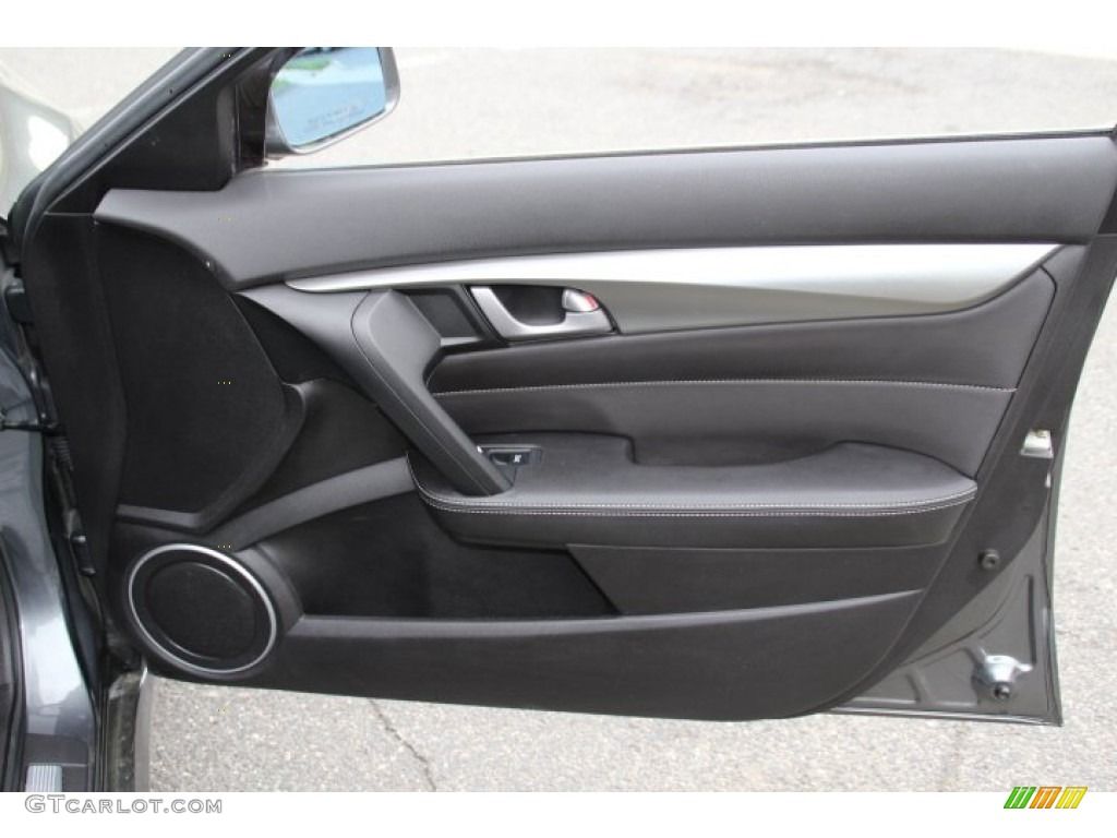 2010 Acura TL 3.7 SH-AWD Technology Ebony Door Panel Photo #93415550