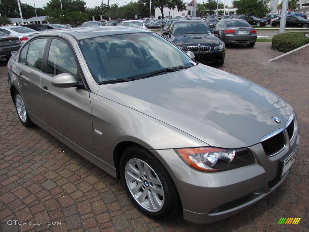 2007 3 Series 328i Sedan - Platinum Bronze Metallic / Beige photo #15