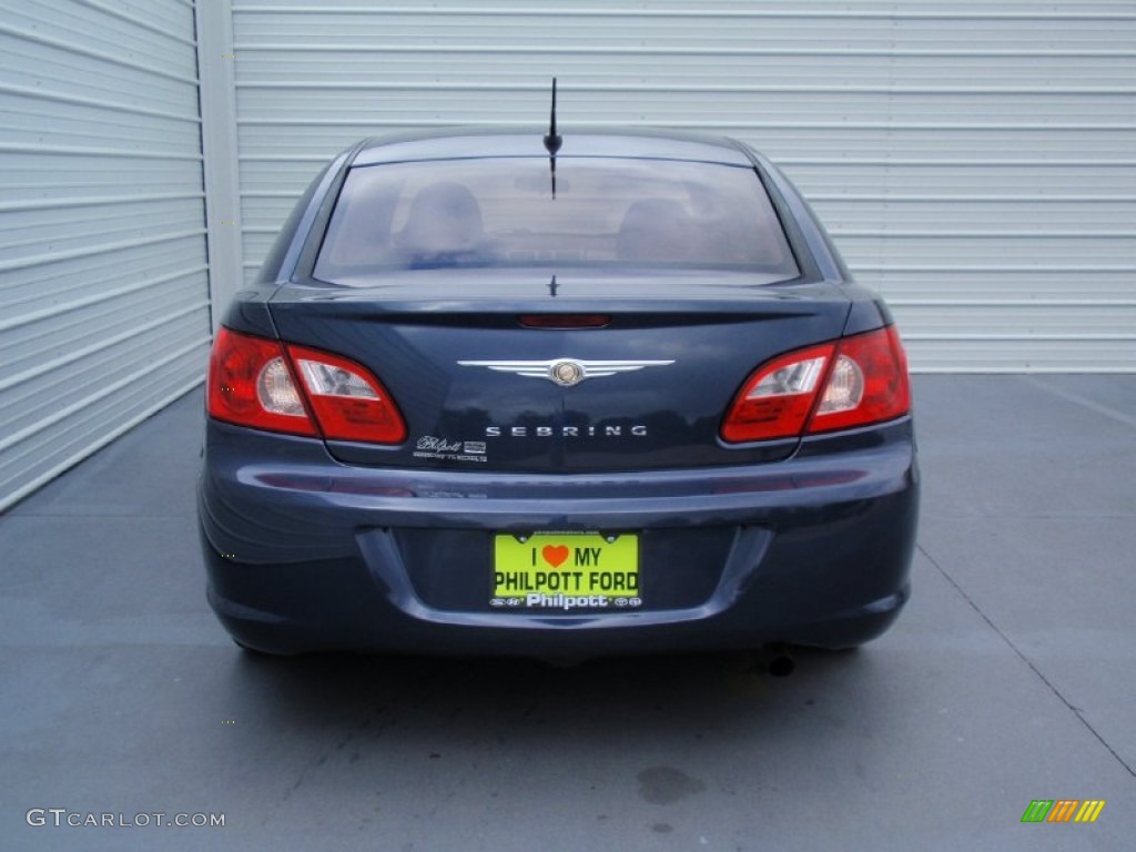 2008 Sebring LX Sedan - Modern Blue Pearl / Dark Slate Gray/Light Slate Gray photo #5