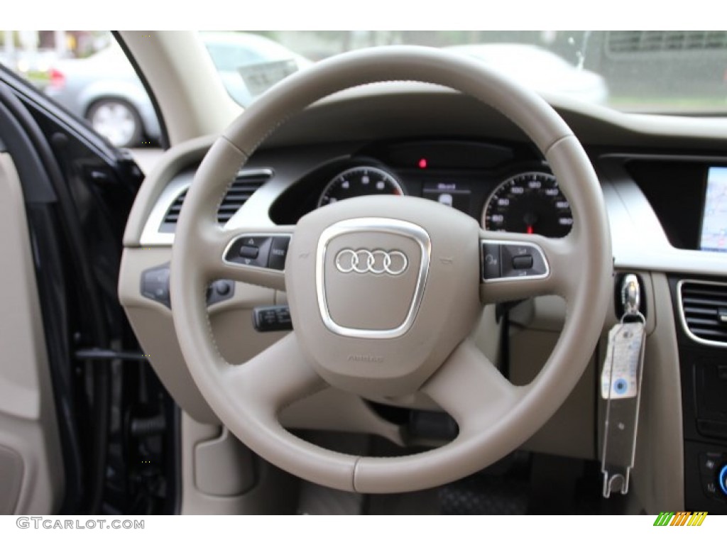 2012 A4 2.0T quattro Sedan - Moonlight Blue Metallic / Cardamom Beige photo #16