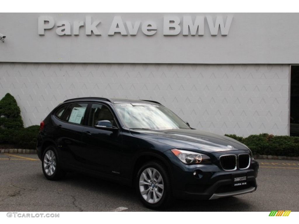 2014 X1 xDrive28i - Midnight Blue Metallic / Beige photo #1