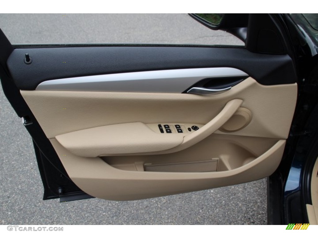 2014 BMW X1 xDrive28i Beige Door Panel Photo #93417458
