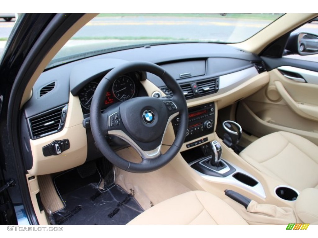Beige Interior 2014 BMW X1 xDrive28i Photo #93417479