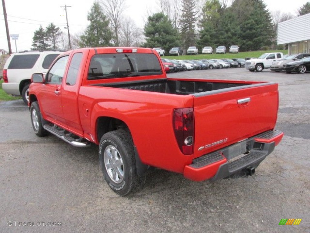 2012 Colorado LT Extended Cab 4x4 - Inferno Orange Metallic / Ebony photo #4