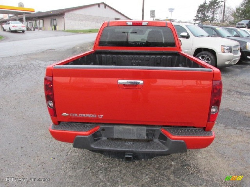 2012 Colorado LT Extended Cab 4x4 - Inferno Orange Metallic / Ebony photo #5