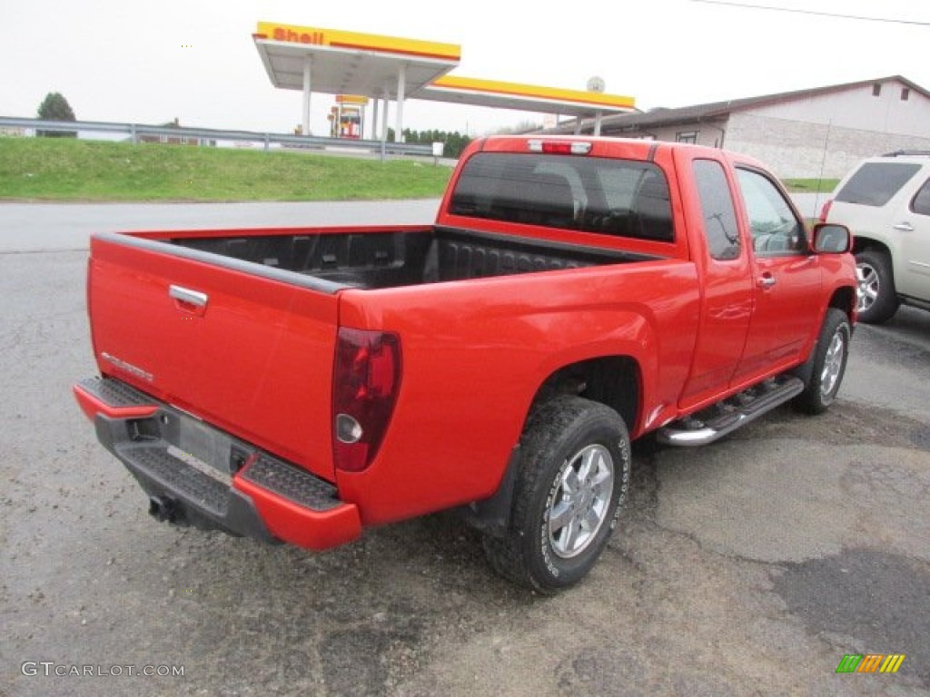 2012 Colorado LT Extended Cab 4x4 - Inferno Orange Metallic / Ebony photo #7