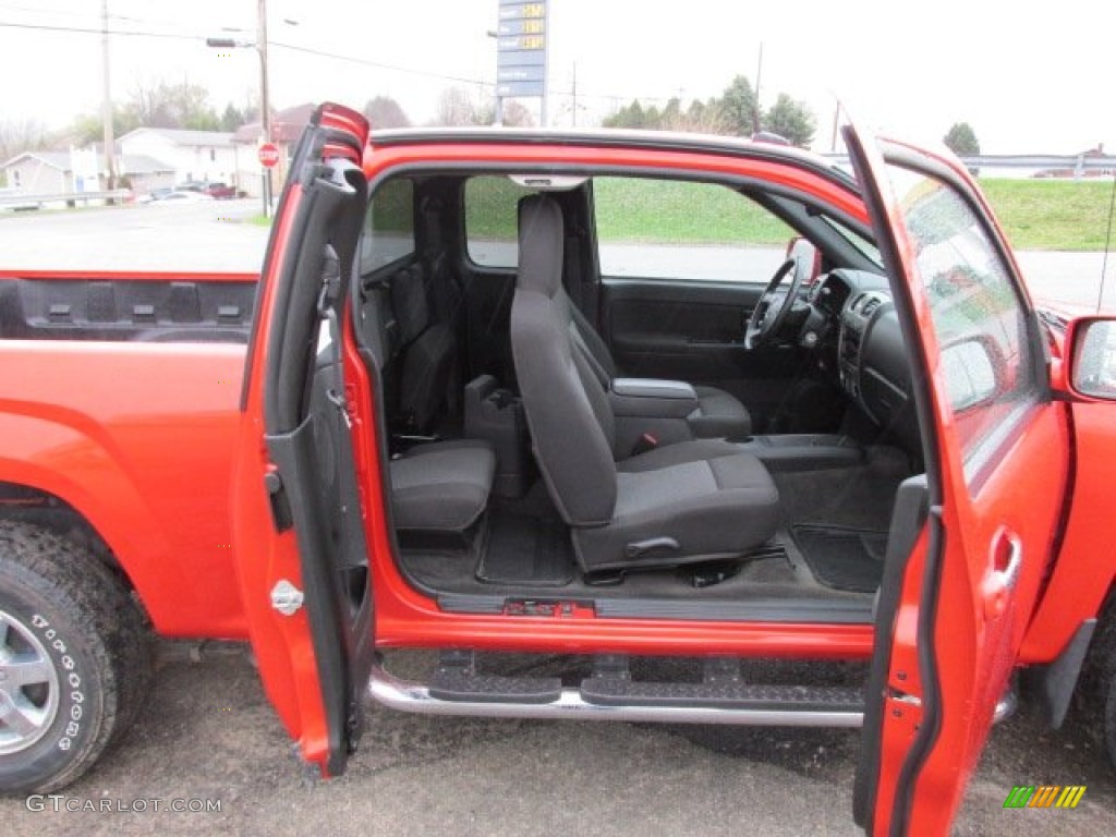 2012 Colorado LT Extended Cab 4x4 - Inferno Orange Metallic / Ebony photo #11