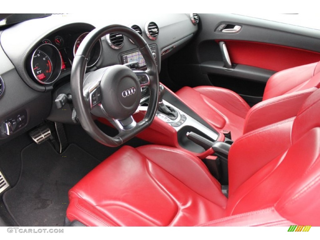 Crimson Red Interior 2008 Audi TT 2.0T Coupe Photo #93417878