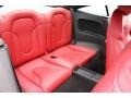2008 Audi TT Crimson Red Interior Rear Seat Photo