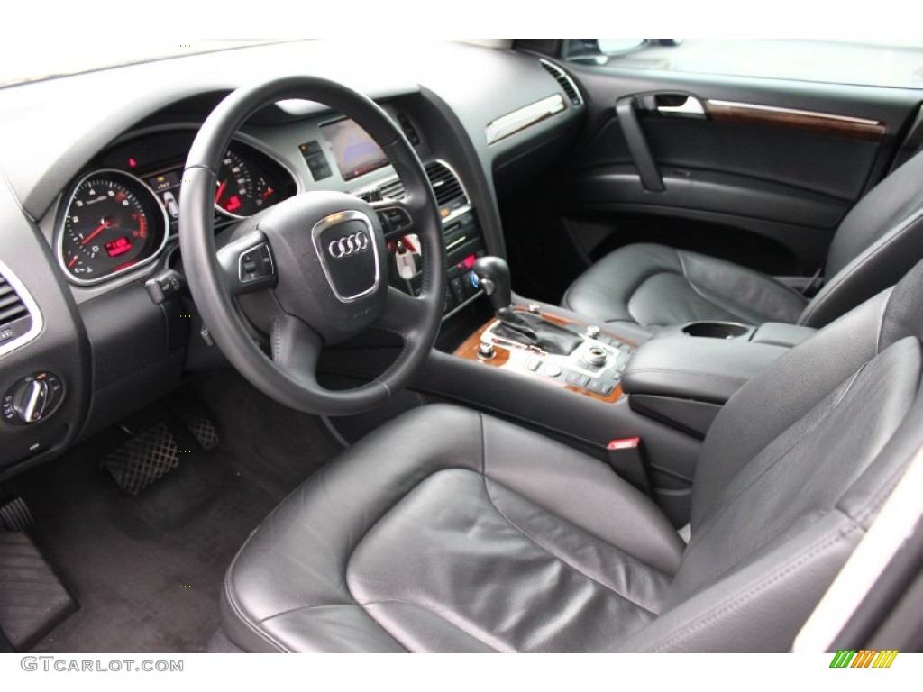 Black Interior 2010 Audi Q7 4.2 Prestige quattro Photo #93418955