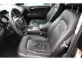 2010 Audi Q7 Black Interior Front Seat Photo