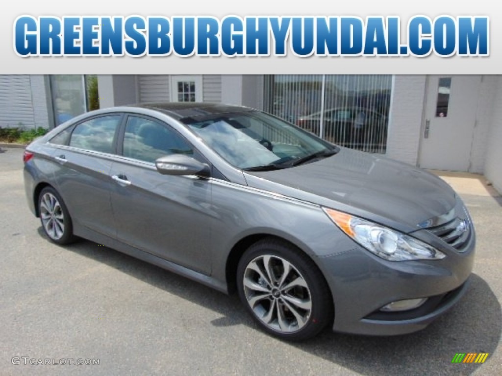2014 Sonata Limited 2.0T - Harbor Gray Metallic / Gray photo #1