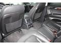 2010 Audi Q7 Black Interior Rear Seat Photo