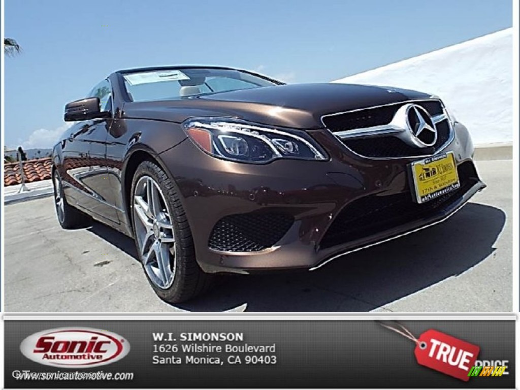 2014 E 350 Cabriolet - Dolomite Brown Metallic / Silk Beige/Espresso Brown photo #1