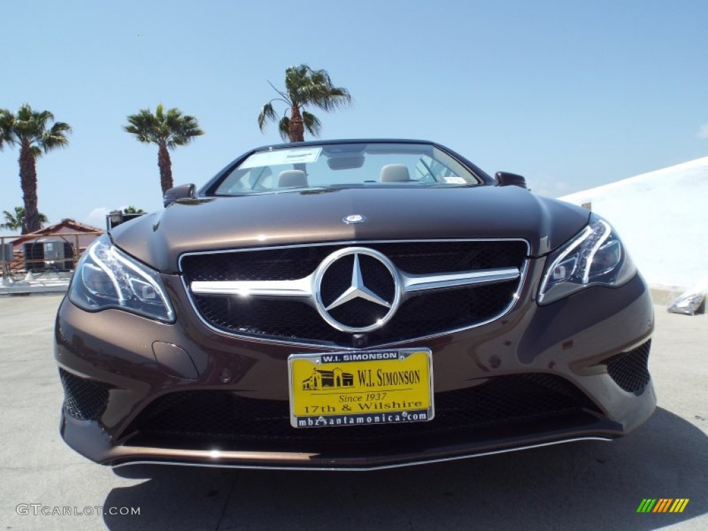 2014 E 350 Cabriolet - Dolomite Brown Metallic / Silk Beige/Espresso Brown photo #2