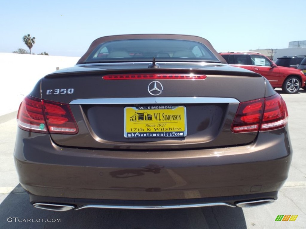 2014 E 350 Cabriolet - Dolomite Brown Metallic / Silk Beige/Espresso Brown photo #9