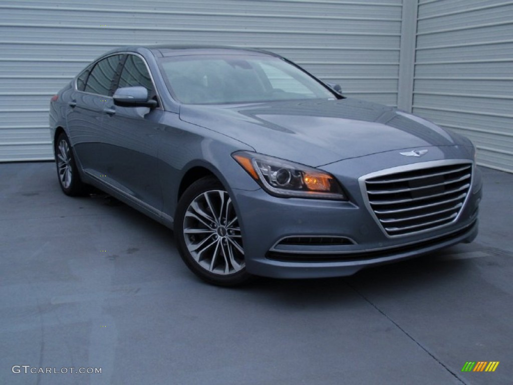 2015 Genesis 3.8 Sedan - Parisian Gray / Black photo #1